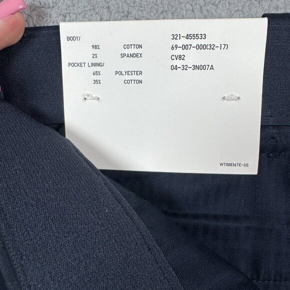 Uniqlo Short Men Size XXL Navy Blue Strech Slim Fit Short Cotton Twill 10" Insea - Picture 9 of 11